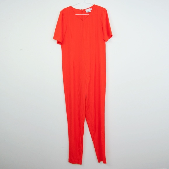asos orange jumpsuit